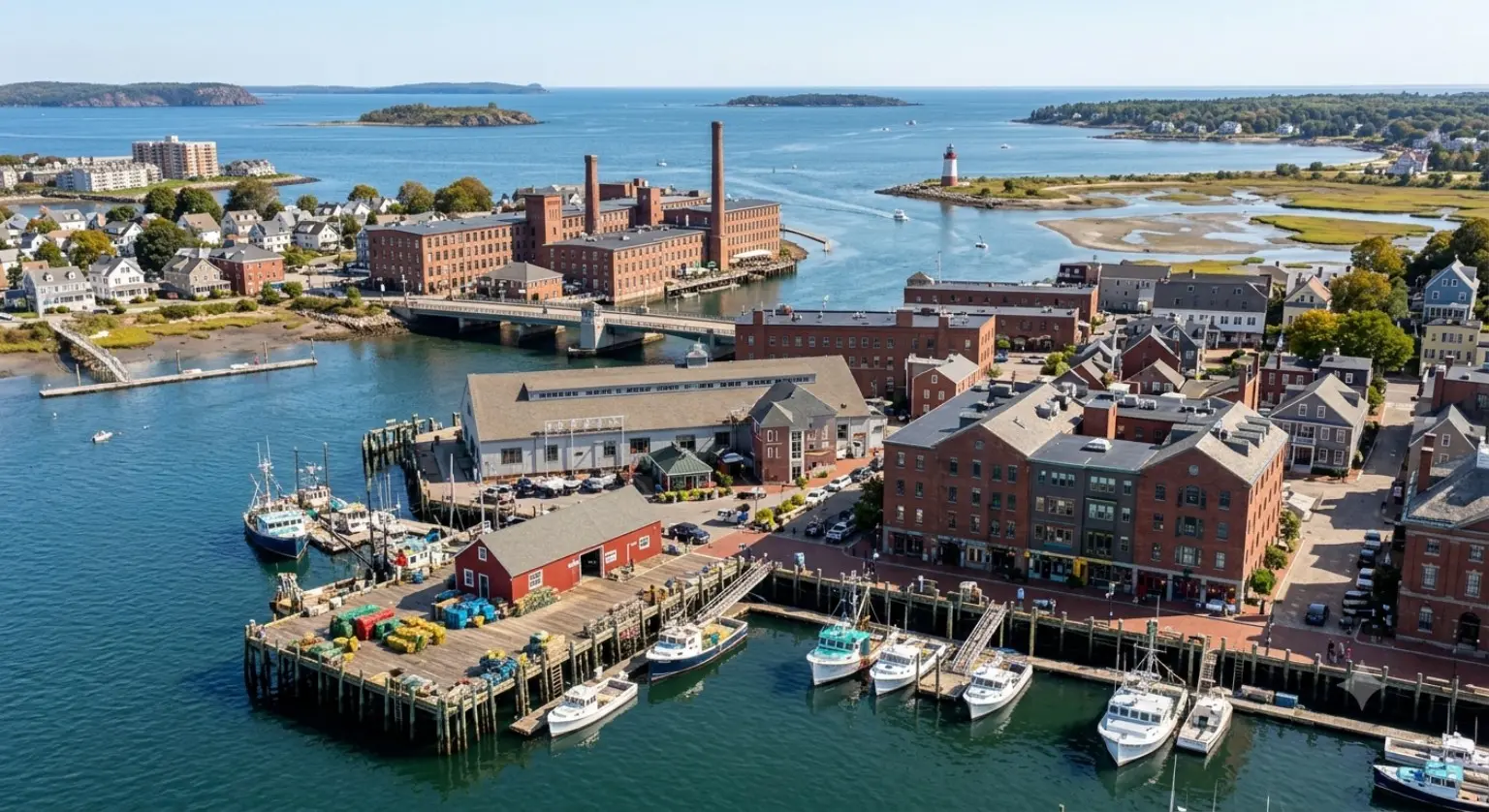 A working waterfront and Maine business district